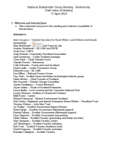 National Stakeholder Group - Note of meeting - Biodiversity - April 24